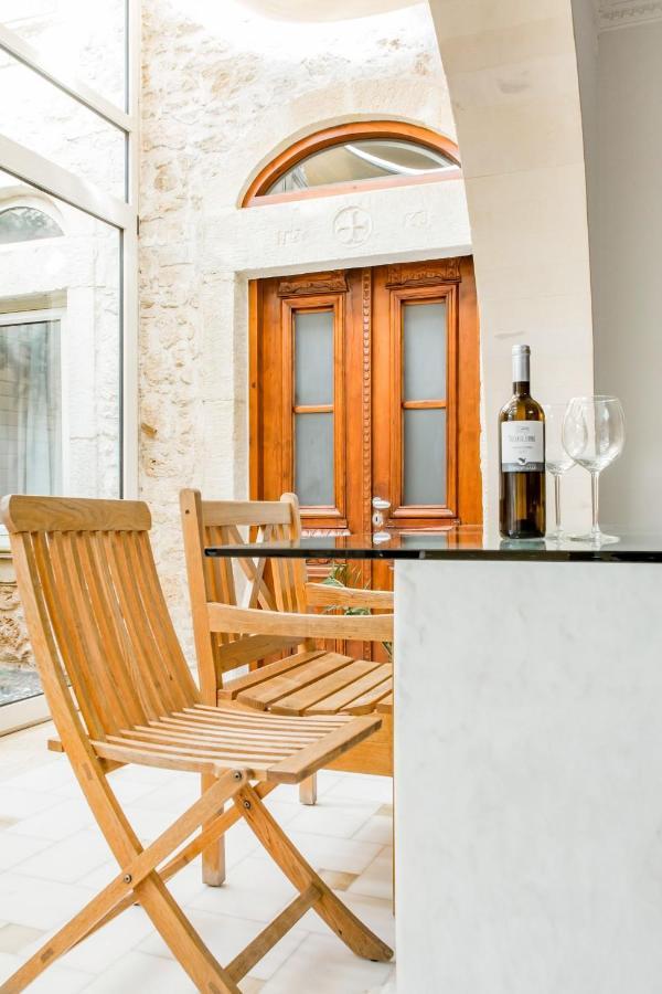 Minimalist Stone Country House Archanes Exterior photo